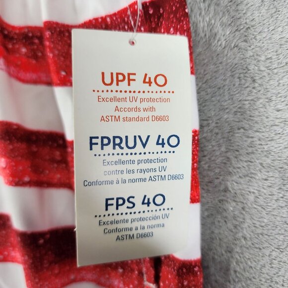 Mens Old Navy American Flag Swim Trunks Blue & Red Stars & Stripes XXL - Picture 6 of 16